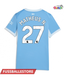 Günstige Manchester City Matheus Nunes #27 Heimtrikot Damen 2026-27 Kurzarm